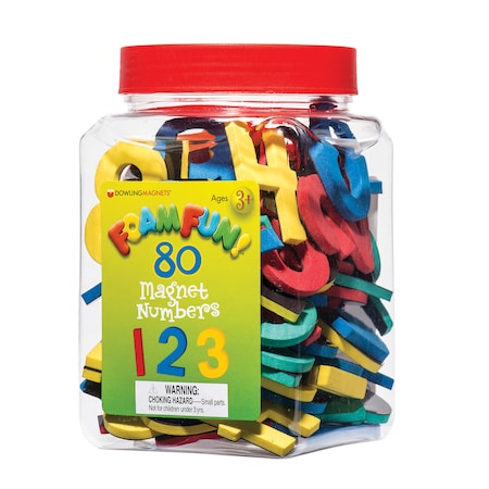 Dowling Magnets Foam Fun Number Magnets, 80 Pieces 732101